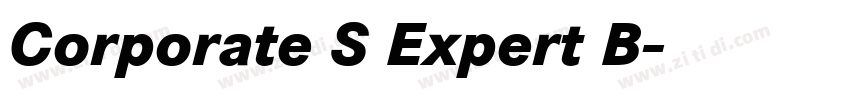 Corporate S Expert B字体转换